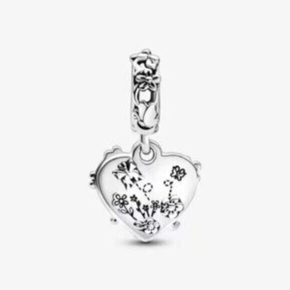 Pandora Winnie the Pooh & Piglet Double Dangle Charm - Picture 2 of 4